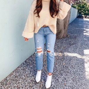 501® Original Cropped High Rise Straight leg Jeans